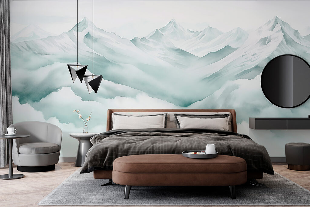 Bergtoppen in een wolkenzee — interieur 1