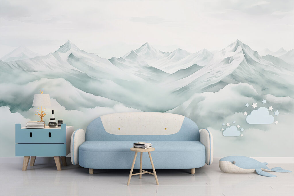 Bergtoppen in een wolkenzee — interieur 3