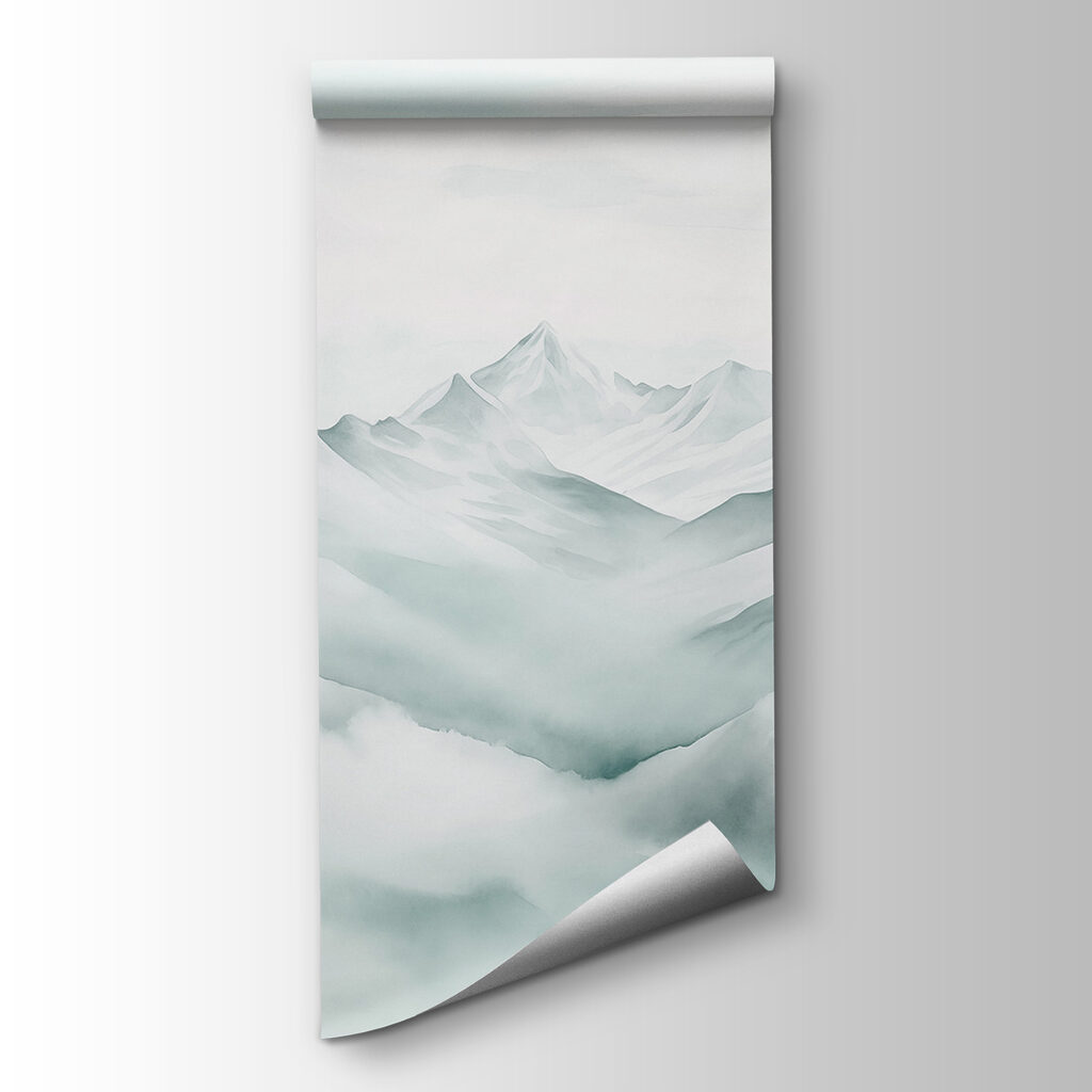 Bergtoppen in een wolkenzee — productweergave
