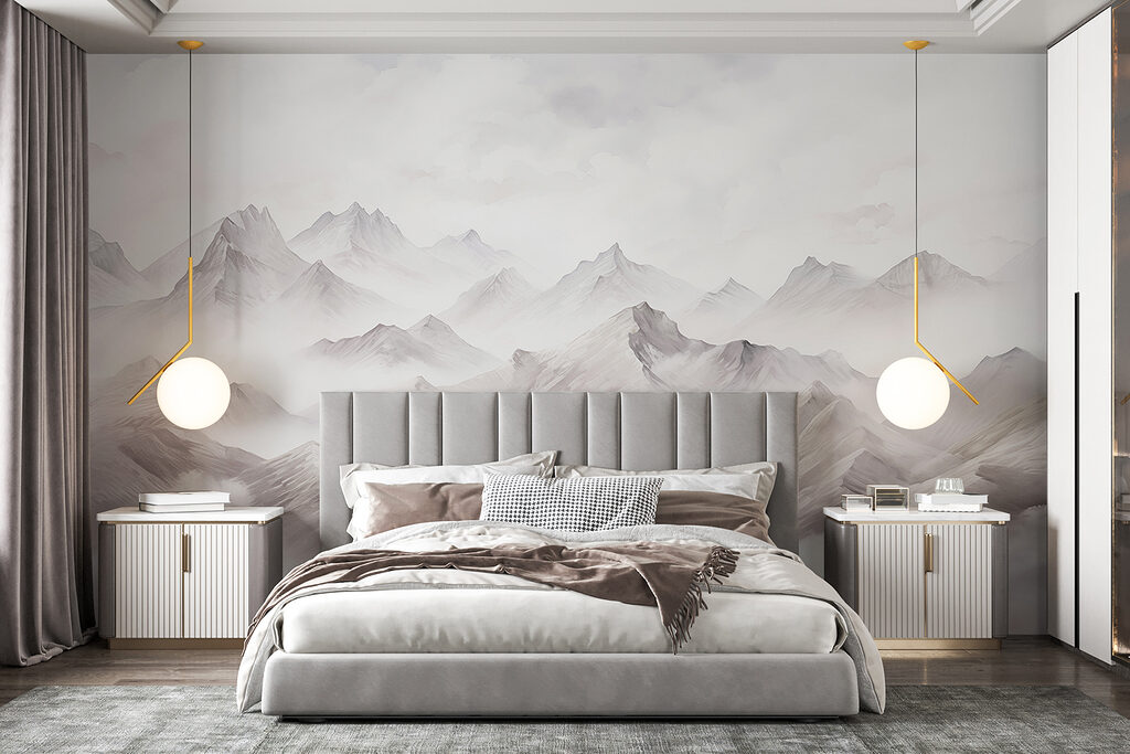 Grijze toppen in wolkenzee — interieur 2