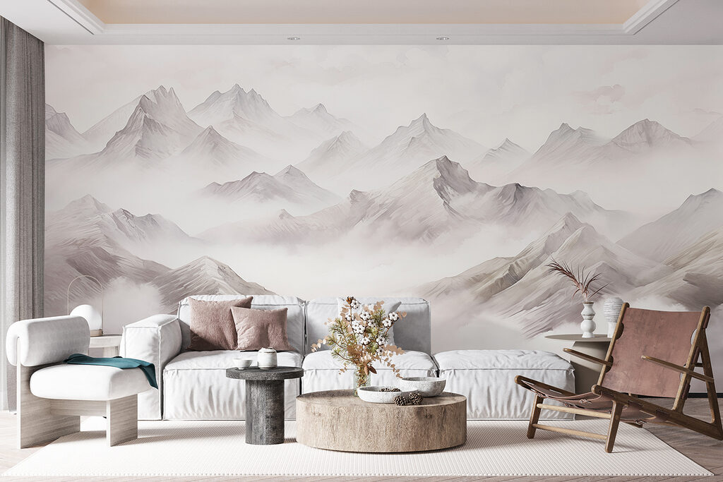 Grijze toppen in wolkenzee — interieur 3
