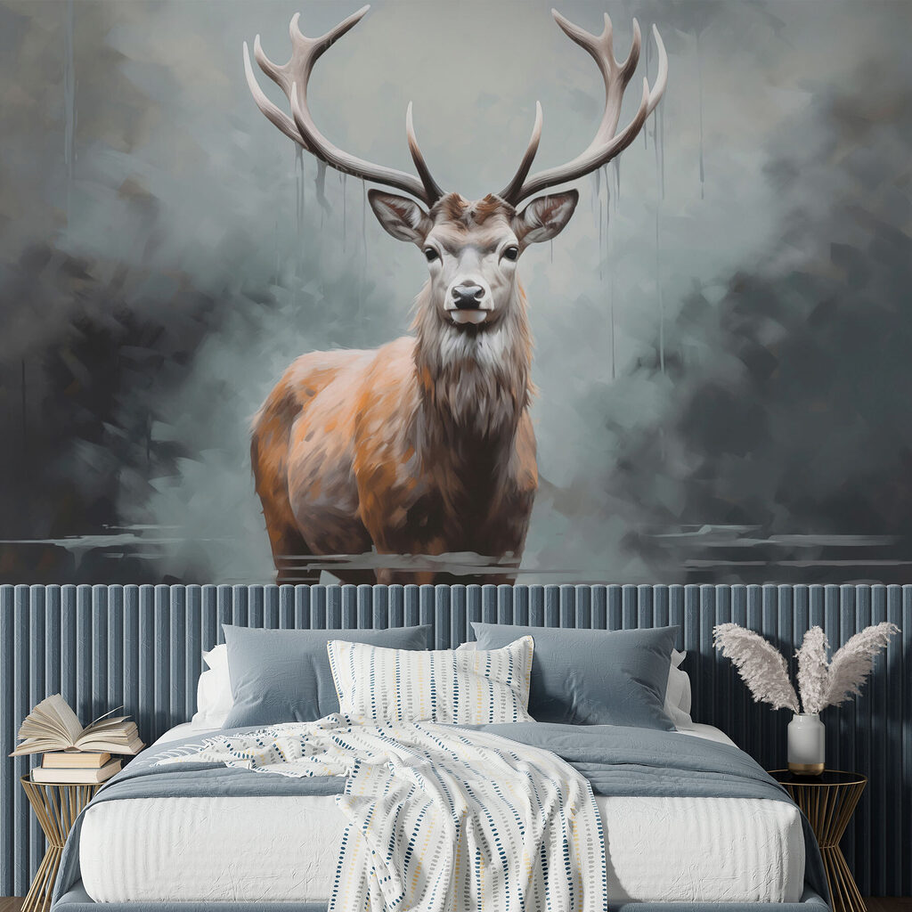 Hert in een nevelvijver — interieur 1