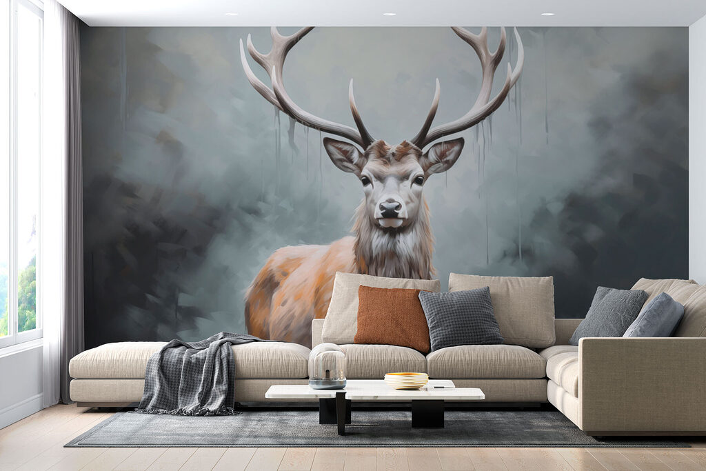 Hert in een nevelvijver — interieur 2