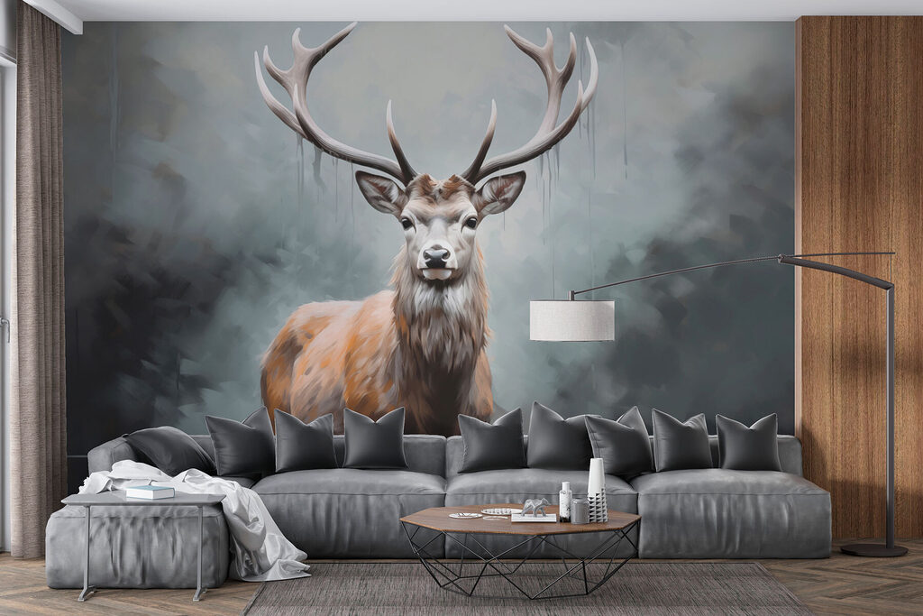 Hert in een nevelvijver — interieur 3