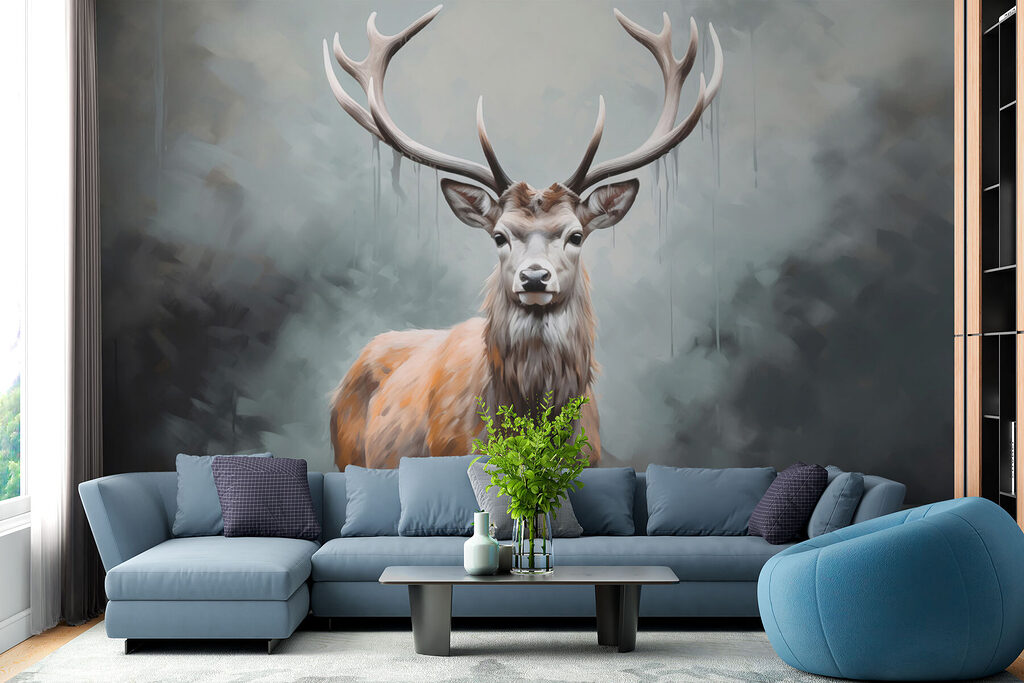 Hert in een nevelvijver — interieur 4