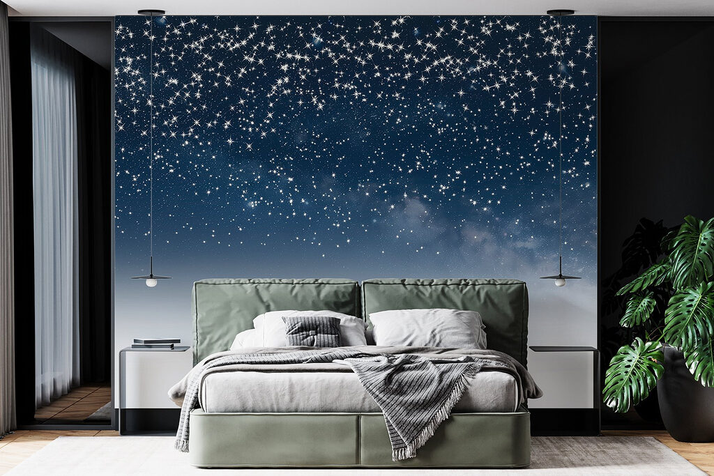 Sterrenregen boven zacht horizonlicht — interieur 1