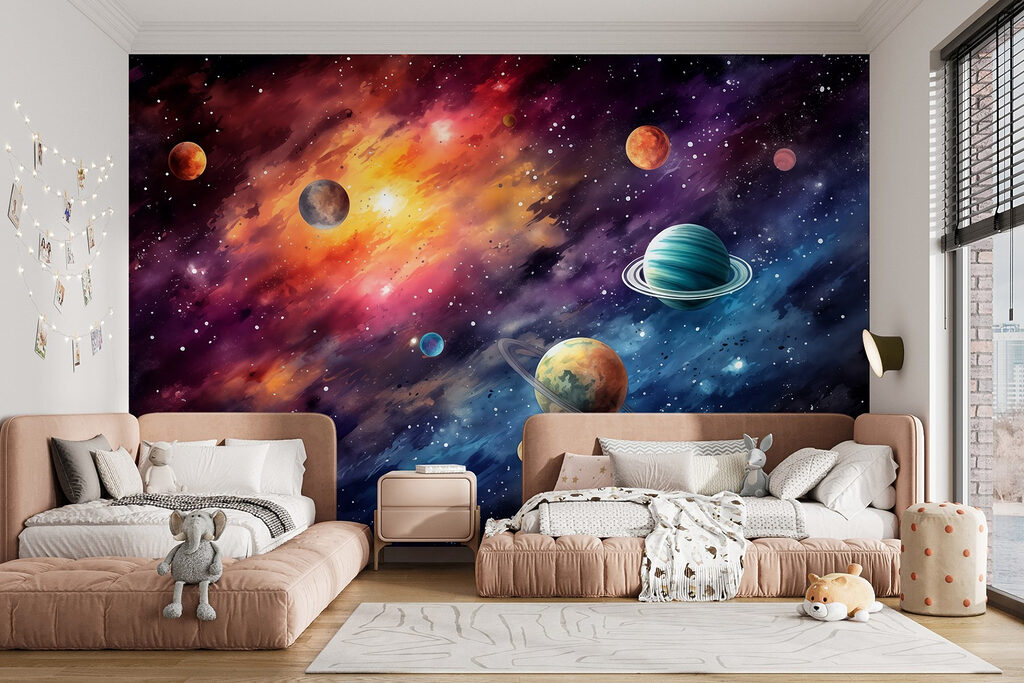 Planeten aan de hemel met planeten — interieur 3