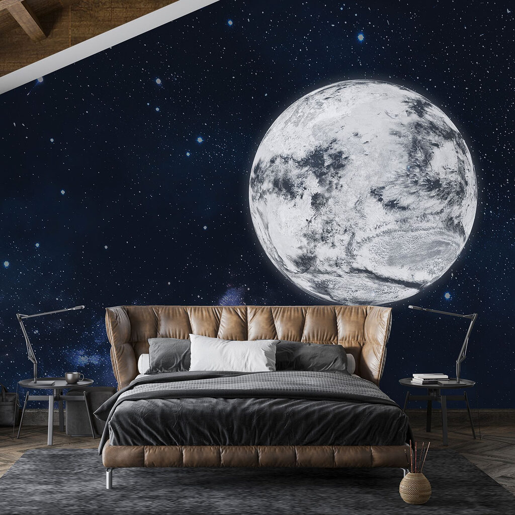 Maan in diepe sterrennacht — interieur 3