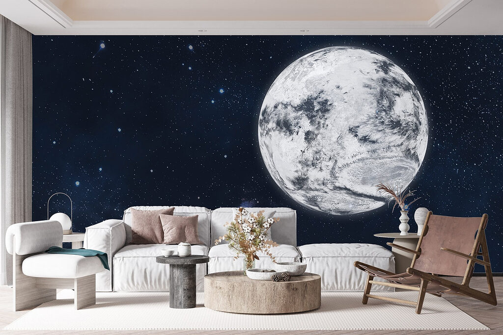 Maan in diepe sterrennacht — interieur 4