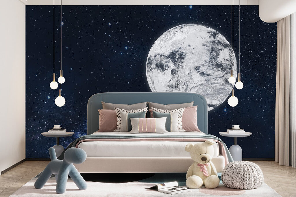 Maan in diepe sterrennacht — interieur 5