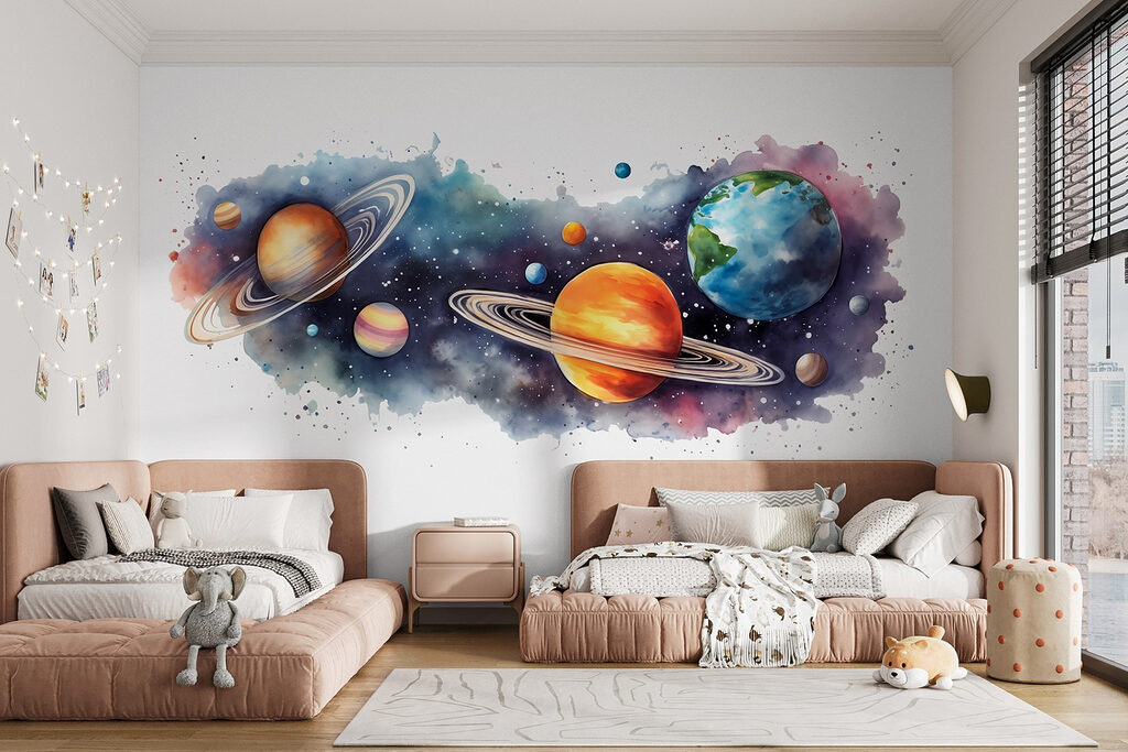 Planeten op een verfspat — interieur 3