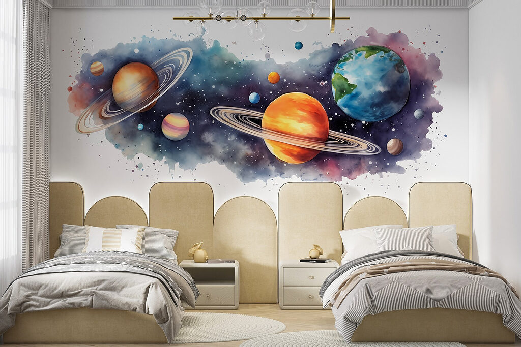 Planeten op een verfspat — interieur 4