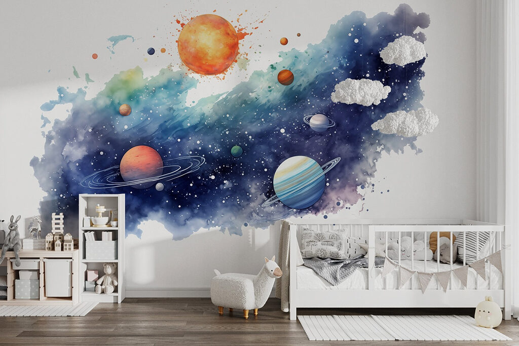 Zon boven geschilderde sterren — interieur 2