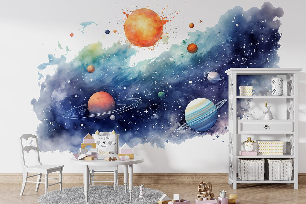 Zon boven geschilderde sterren — interieur 3