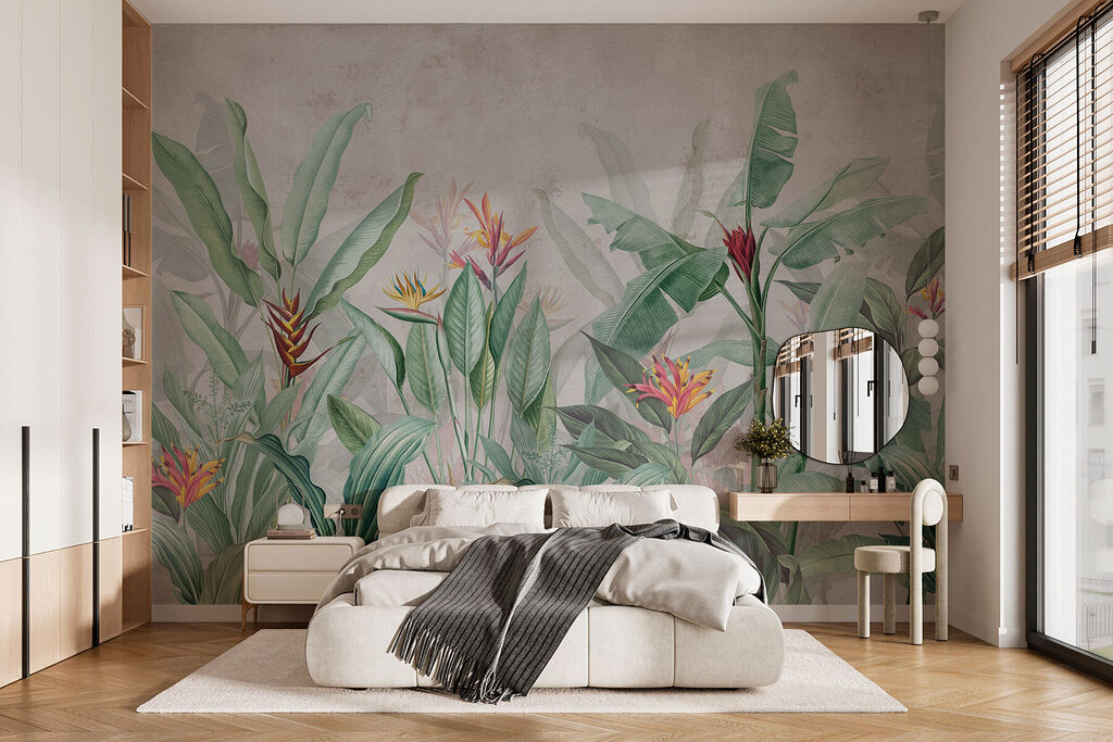 Tropenbloemen aan lange stelen — interieur 2