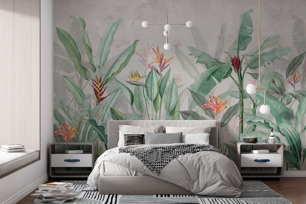 Tropenbloemen aan lange stelen — interieur 3