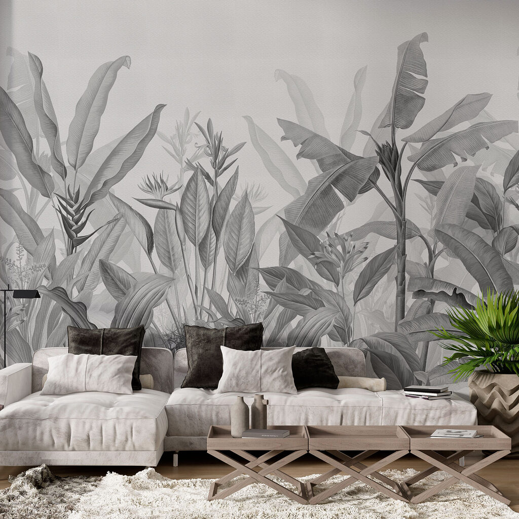 Tropenbloemen aan lange stelen — interieur 1