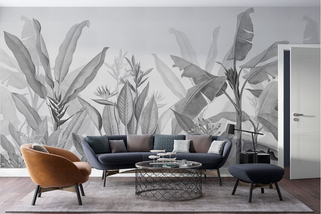 Tropenbloemen aan lange stelen — interieur 2