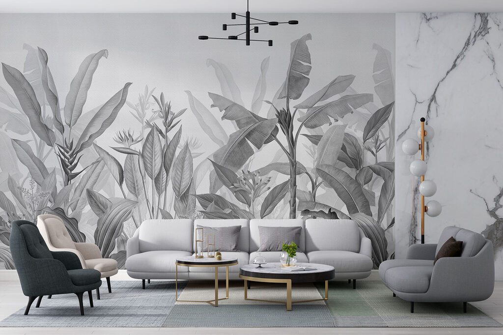Tropenbloemen aan lange stelen — interieur 3