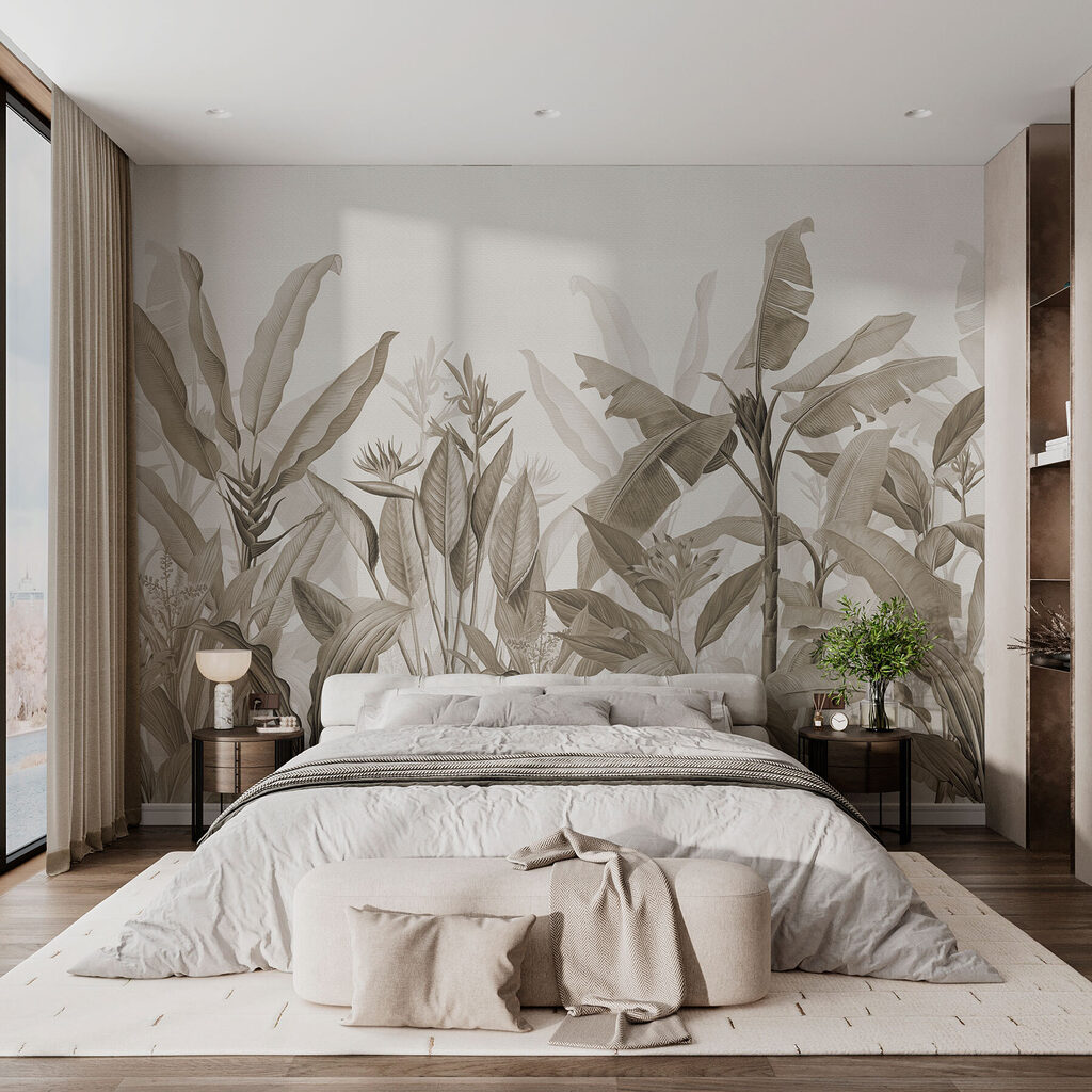 Tropenbloemen aan lange stelen — interieur 2