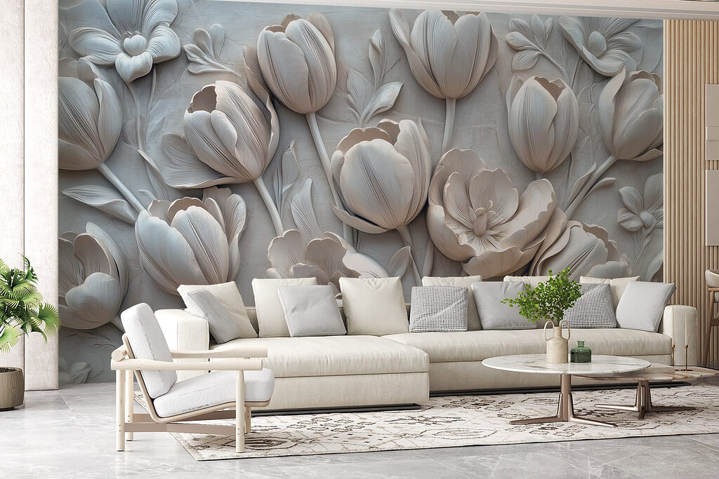 Tulpen in zacht wit — interieur 4
