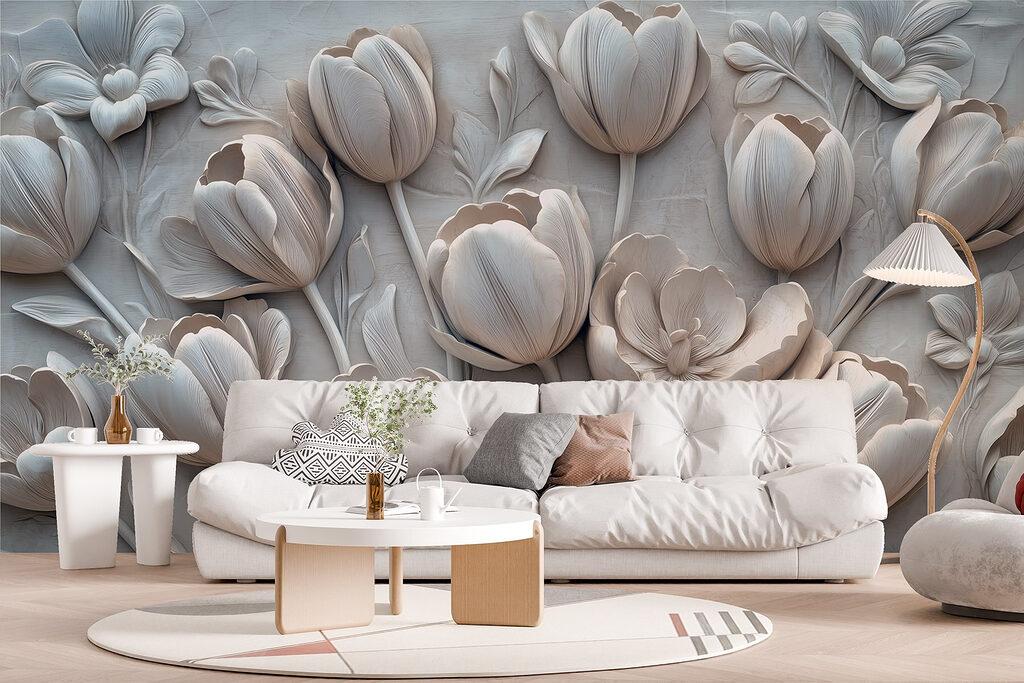 Tulpen in zacht wit — interieur 5