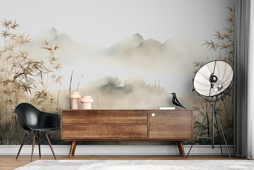 Bamboe in gouden bergnevel — interieur 2