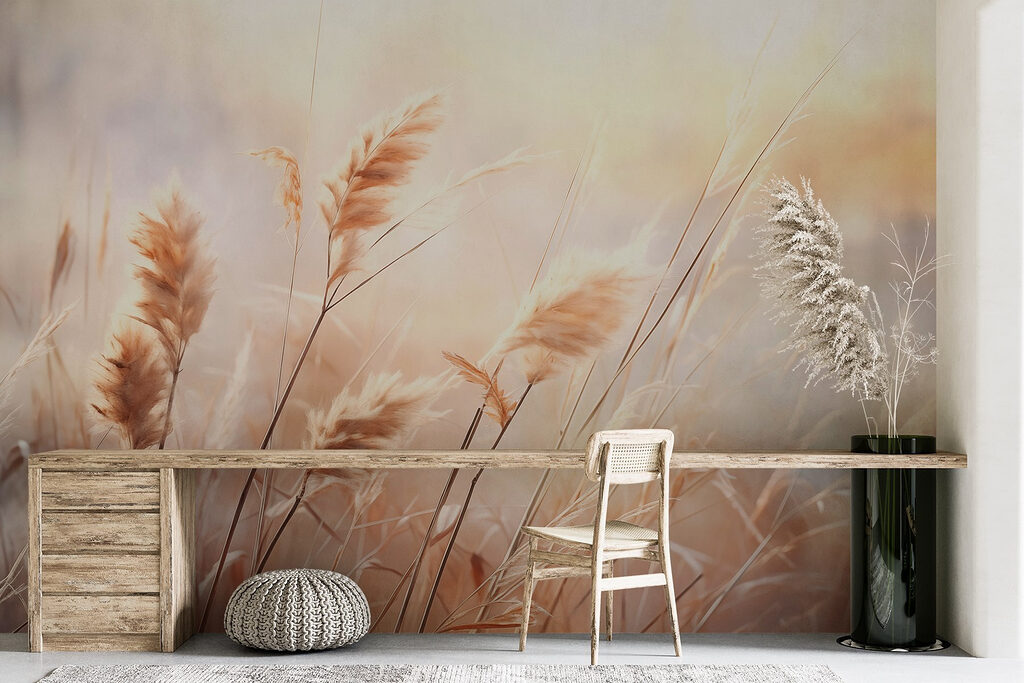 Graspluimen in zacht tegenlicht — interieur 2