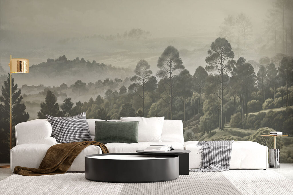 Bosheuvels in een prent — interieur 2