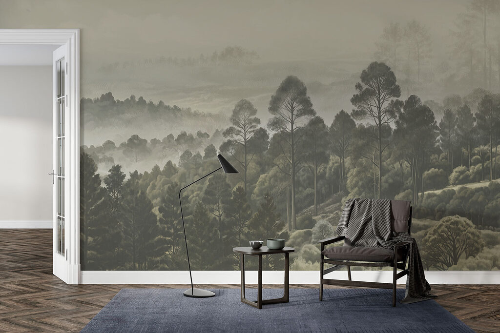 Bosheuvels in een prent — interieur 5