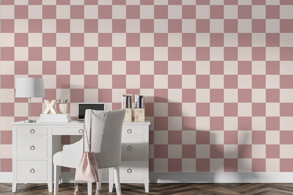 Ruitjes in contrasterende kleuren — interieur 1