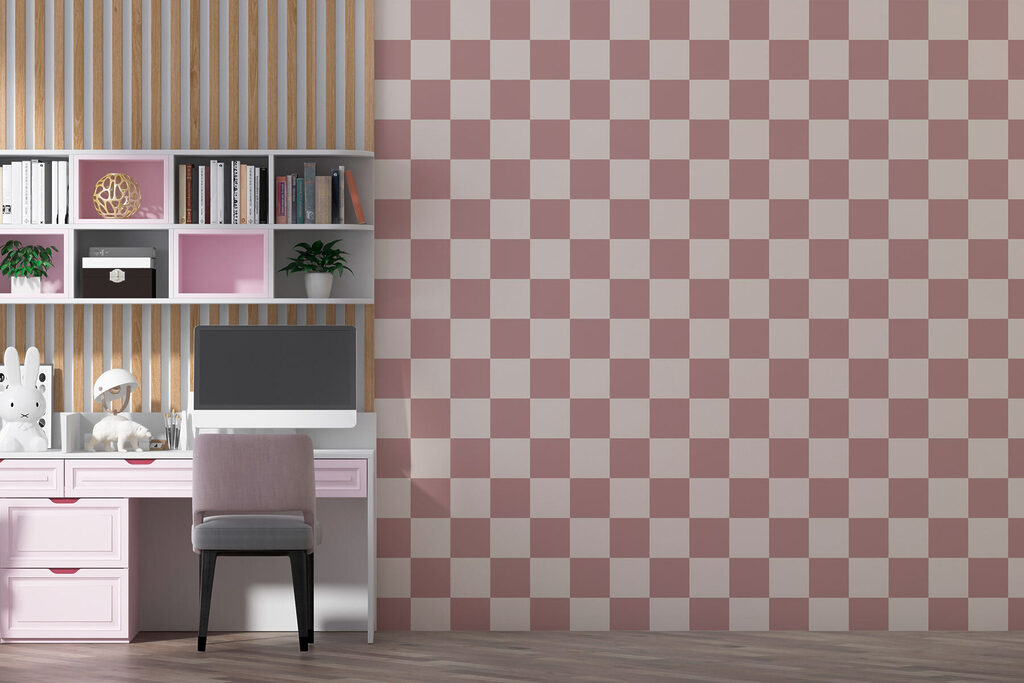 Ruitjes in contrasterende kleuren — interieur 3