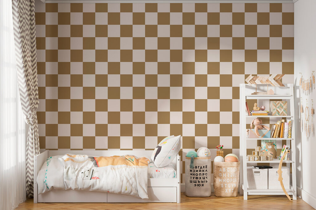 Ruitjes in contrasterende kleuren — interieur 2