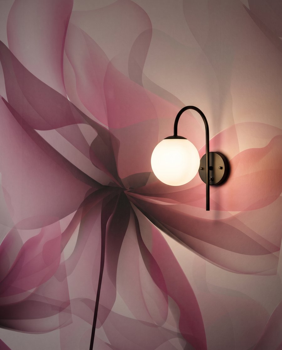 Roze bloemen over elkaar — detail