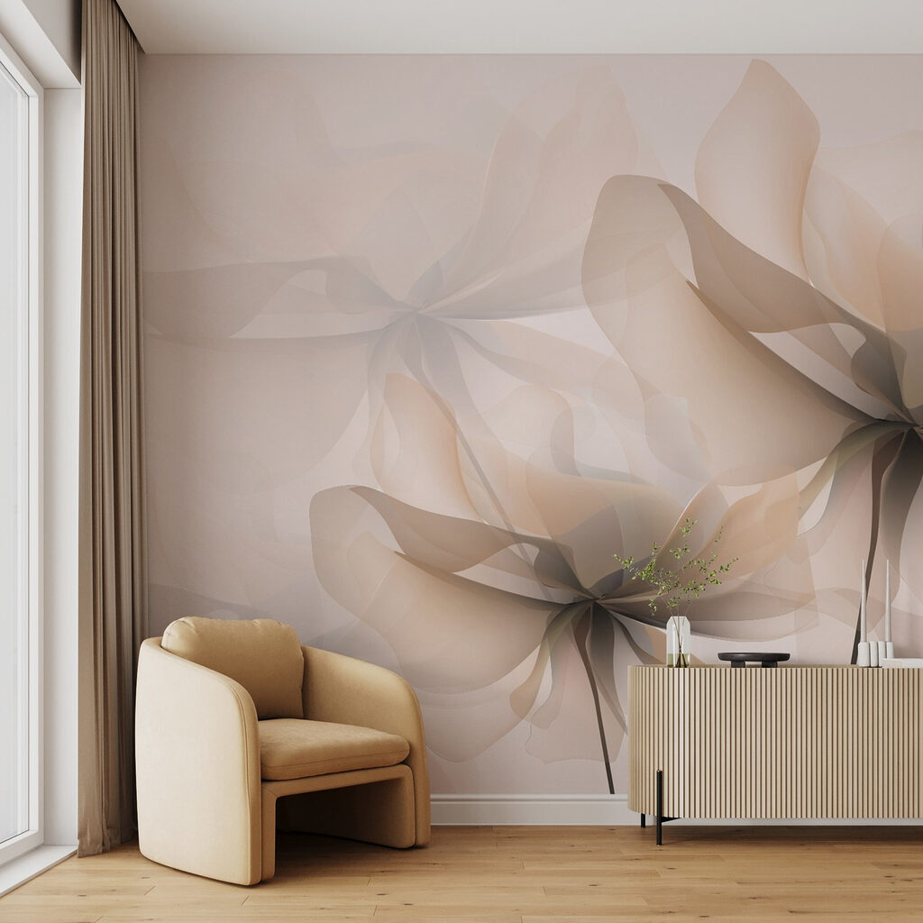 Verfijnde bloemen in zachte tinten — interieur 2