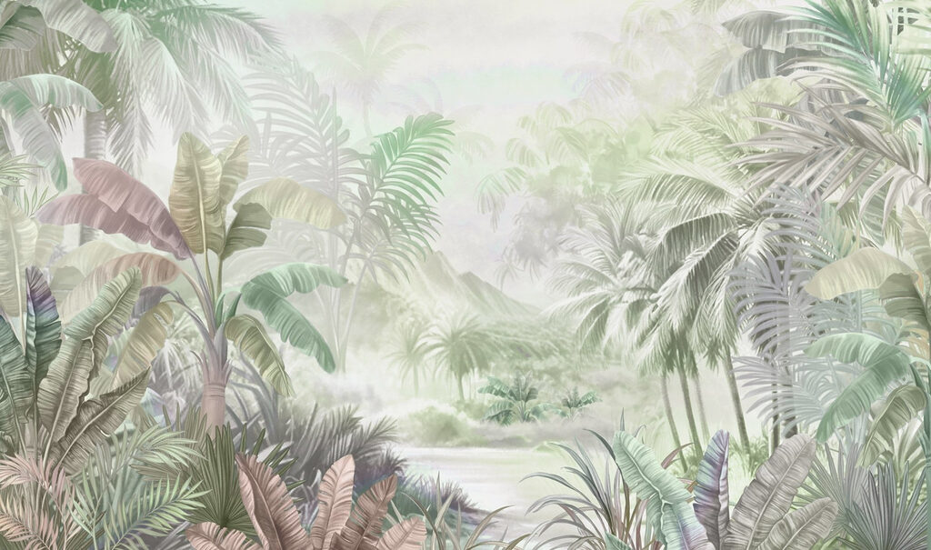 Schilderij van een bos — volledig ontwerp