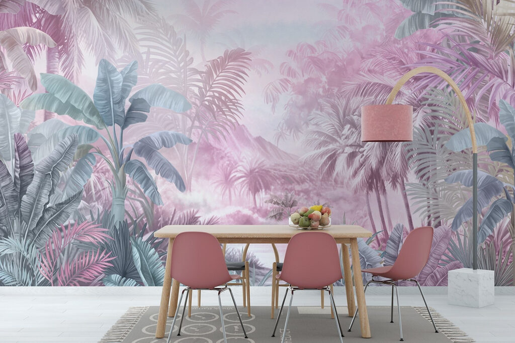 Schilderij van een tropisch bos — interieur 4