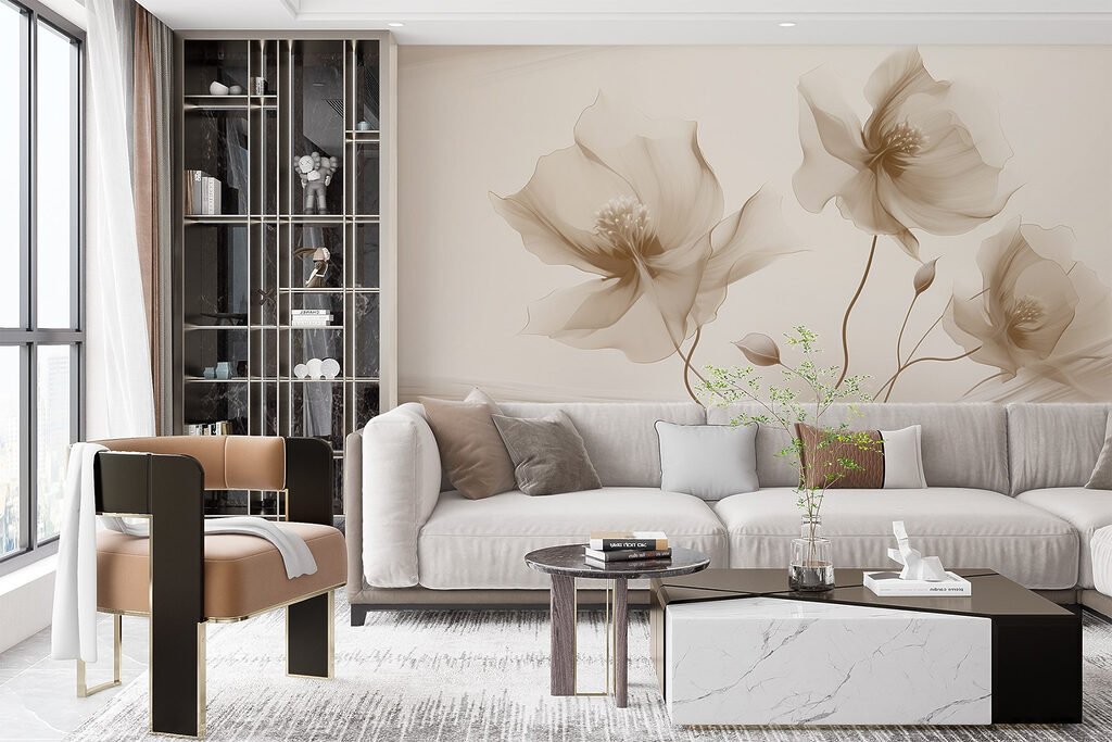 Drie kelken boven zandgolven — interieur 3
