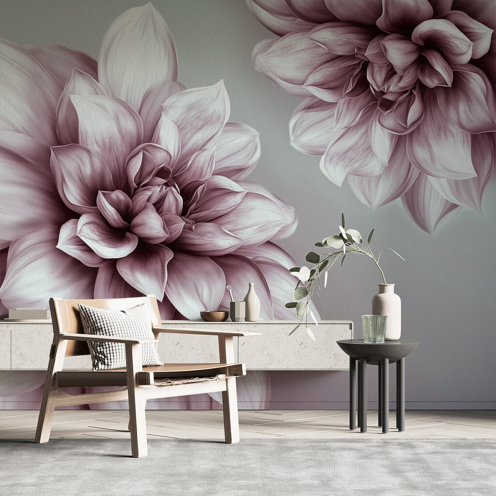 Bloemen in pruimkleurige schaduw — interieur 2