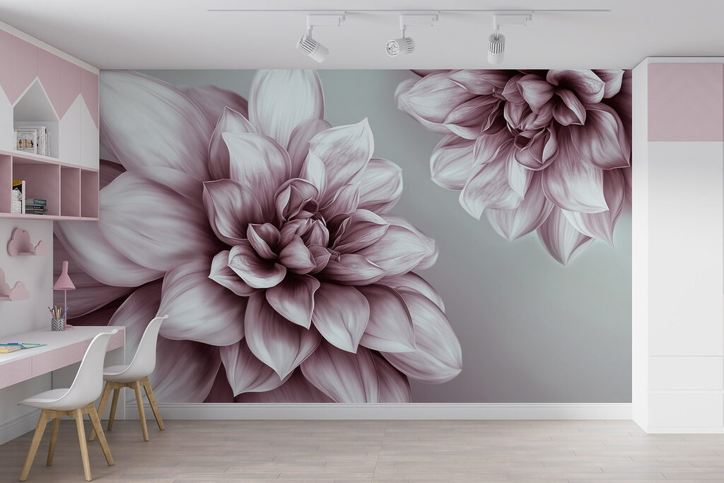Bloemen in pruimkleurige schaduw — interieur 5
