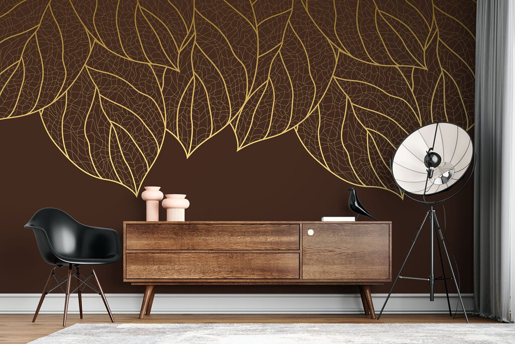 Gouden bladnerven hangen over — interieur 2