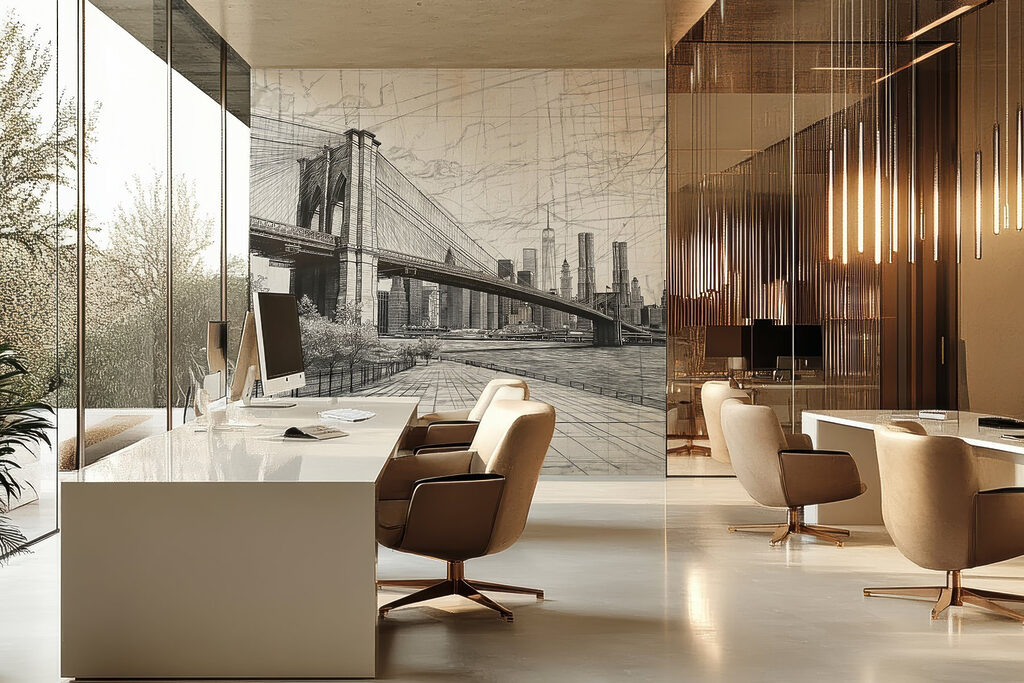 Brug in getekende stadsruimte — interieur 5