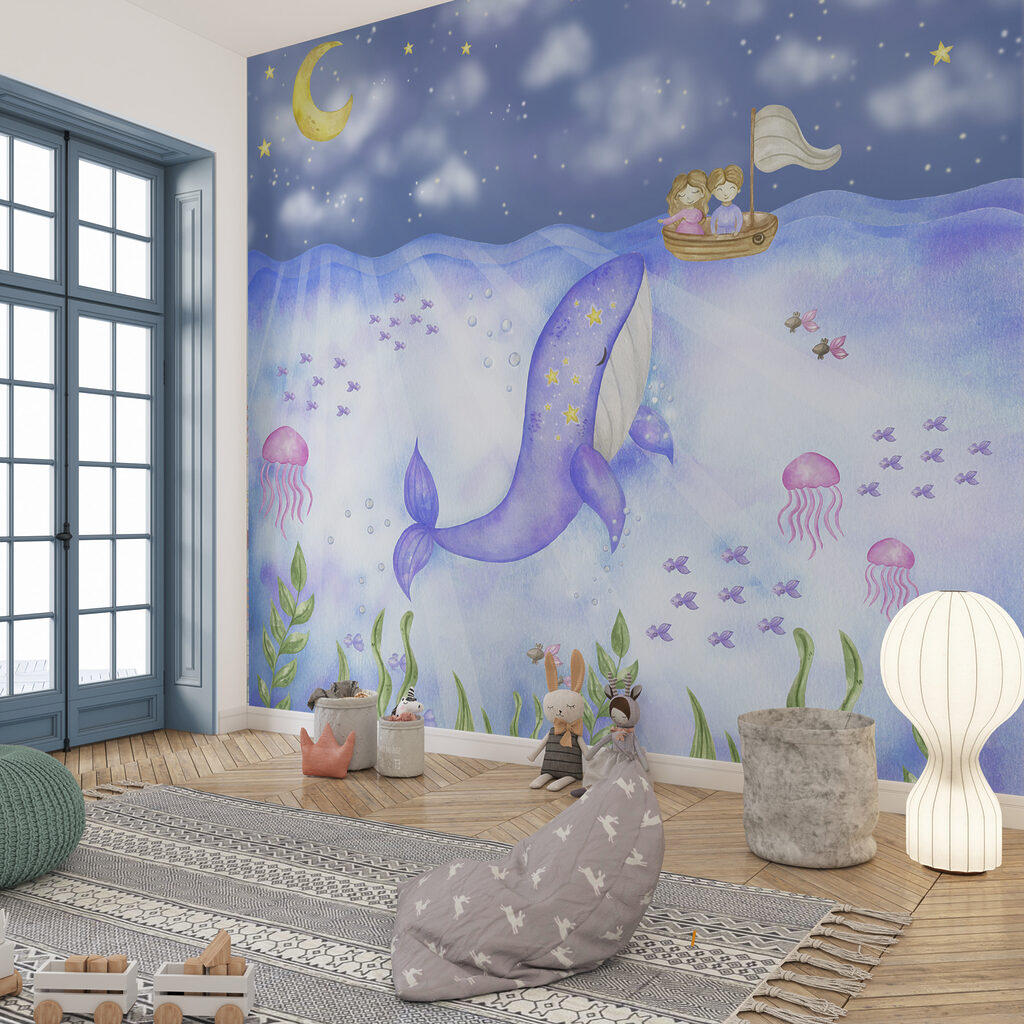 Walvis onder een maanboot — interieur 1