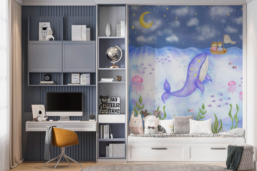 Walvis onder een maanboot — interieur 2