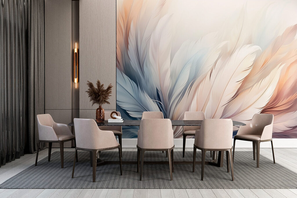 Delicate tinten van zachte veertexturen — interieur 2