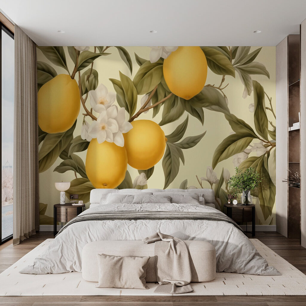 Citroenen tussen roomwitte bloesem — interieur 1