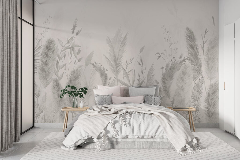 Grijze bladveren bovenaan — interieur 2