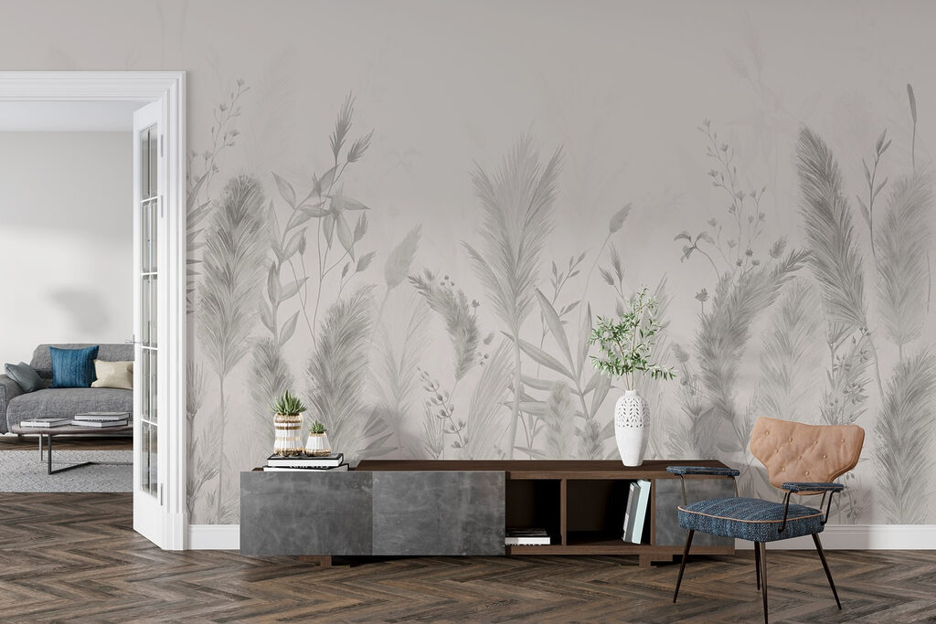 Grijze bladveren bovenaan — interieur 4