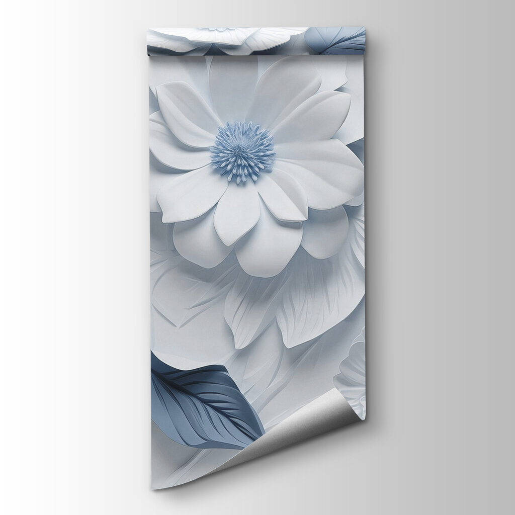 Witte bloemen, gekleurde harten — productweergave