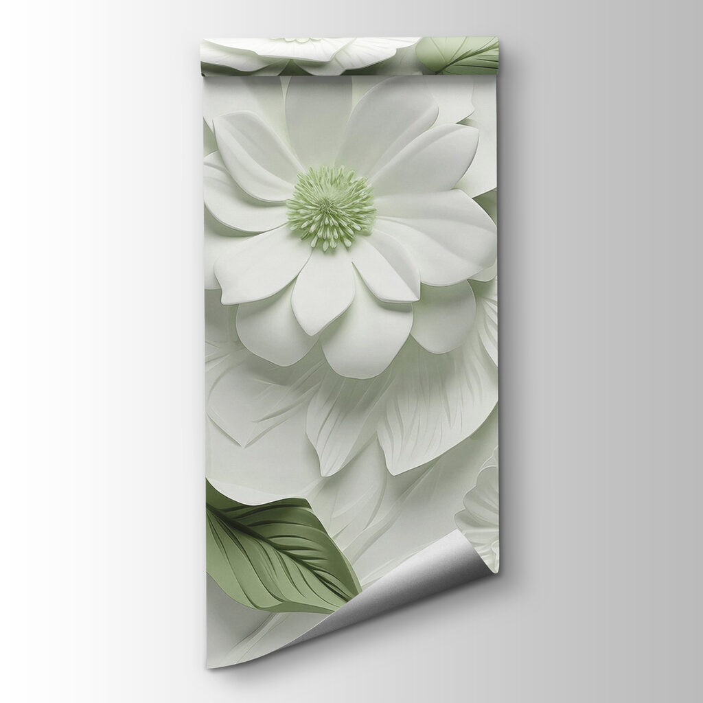 Witte bloemen, gekleurde harten — productweergave